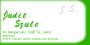 judit szule business card